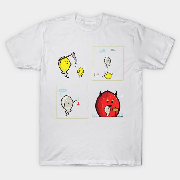 Lemon Ed - Going Up to Heaven T-Shirt by Frajtgorski